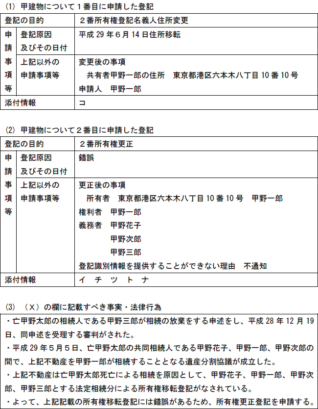 平成29年 司法書士 試験解答速報