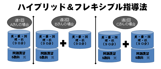 ハイブリッド&フレキシブル指導法